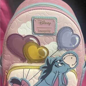 NWT Disney Eeyore Heart Balloons Mini Backpack Loungefly